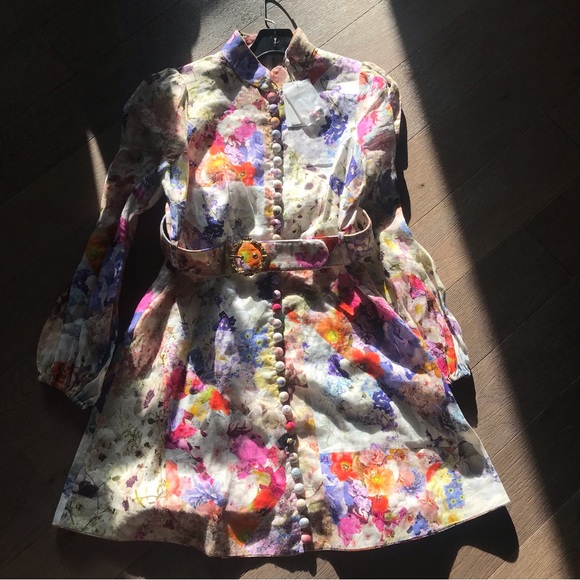 ❌ SOLD❌ Zimmermann Prima Floral Belted Shirtdress - Picture 9 of 16